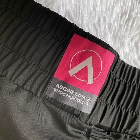 Agogie Wearable Resistance +40 Pants Black Stretchy Womens Size PM Petite Medium - Picture 6 of 8